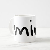 mijn | met naam gepersonaliseerd koffiemok (Voorkant links)