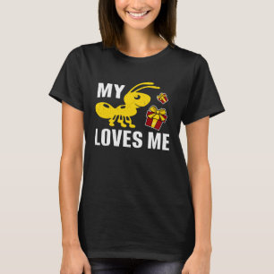Mijn mier houdt van mij Oom en neef nichtje famili T-shirt