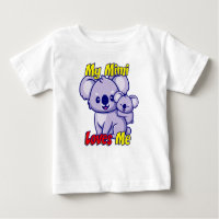 Mijn Mimi houdt van mij Koala Baby T-shirt