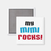 Mijn Mimi Rocks T-shirts en geschenken Magneet (Voorkant / Achterkant)