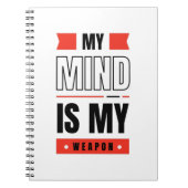 MIJN MIND IS MIJN WAPEN NOTITIEBOEK (Voorkant)