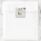 Mijn Mini American Shepherd Ate Mijn Lesson Plan Vierkante Sticker (Tas)