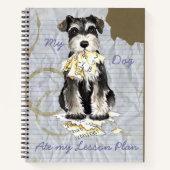 Mijn Mini Schnauzer Ate mijn Lesson Plan Notitieboek (Voorkant)