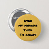 mijn miniaturen ronde button 5,7 cm (Voorkant /achterkant)