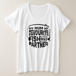 MIJN MINIUM MIJN FAVORIET VIST PARTNER. GROTE MAAT T-SHIRT