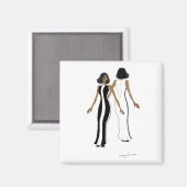Mijn Mode Art-Square Magnet Magneet (Voorkant / Achterkant)