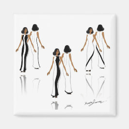 Mijn Mode Art - Square Magnet Magneet