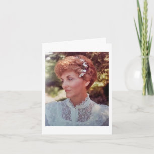 Mijn moeder Alice Joyce Elliott 51 jaar op haar tr Kaart