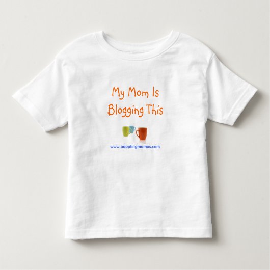 Mijn moeder blogt dit. kinder shirts (Voorkant)