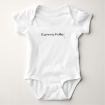 Mijn moeder de schuld geven baby bodysuit