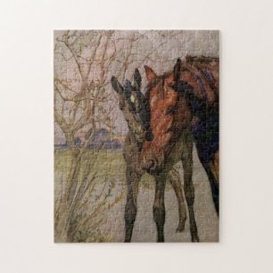 Mijn moeder en ik - schilderij van Sewell Black Be Legpuzzel