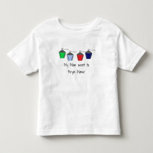 Mijn moeder ging naar Bryn Mawr Lantern 4 kleur Kinder Shirts