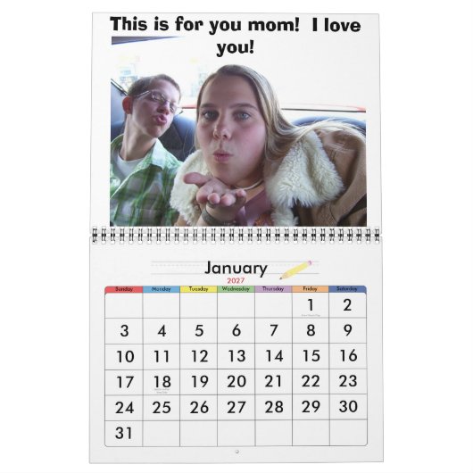 Mijn moeder is de grootste!!!!!!!!! kalender (Jan 2027)
