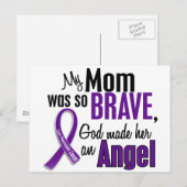 Mijn moeder is een engel-pancreaskanker briefkaart (Voorkant / Achterkant)