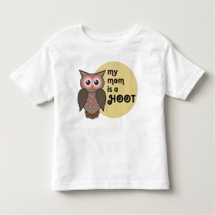 Mijn moeder is een hete uil. Papa ook. Kinder Shirts