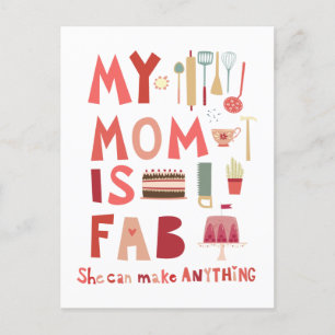 Mijn moeder is Fab Briefkaart