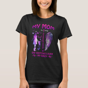 Mijn moeder is mijn beschermengel die ze over moed t-shirt