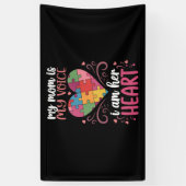 Mijn moeder is mijn stem Autisme Bewustzijn Spandoek (Verticaal)