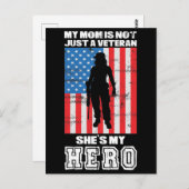 Mijn moeder is niet alleen een veteraan, ze is mij briefkaart (Voorkant / Achterkant)