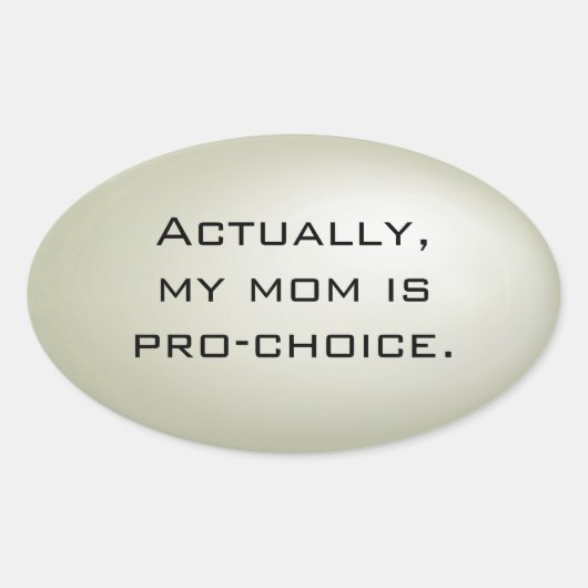 Mijn moeder is pro-choice sticker sheet - ovalen (Voorkant)