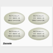 Mijn moeder is pro-choice sticker sheet - ovalen (Vel)