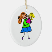 Mijn moeder keramisch ornament (Rechts)