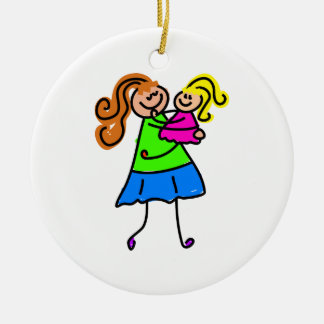 Mijn moeder keramisch ornament