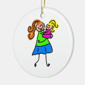 Mijn moeder keramisch ornament (Links)