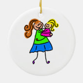 Mijn moeder keramisch ornament (Achterkant)