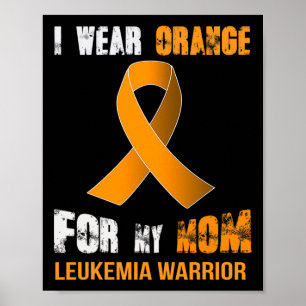 MIJN MOEDER MIJN LEUKEMIE KRIJGER Leukemie Bewustz Poster