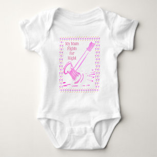 Mijn moeder vecht voor de rechter Gavel Baby Bodys Romper