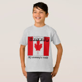 Mijn moeders wortels canada kinder t-shirts (Voorkant volledig)