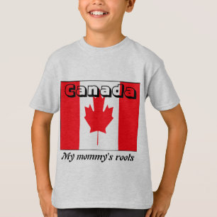 Mijn moeders wortels canada kinder t-shirts
