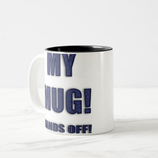 MIJN MOK! HANDEN AF! mok (Voorkant links)