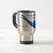 Mijn mok is niet wegwerpbaar - Travel Mug (Voorkant links)