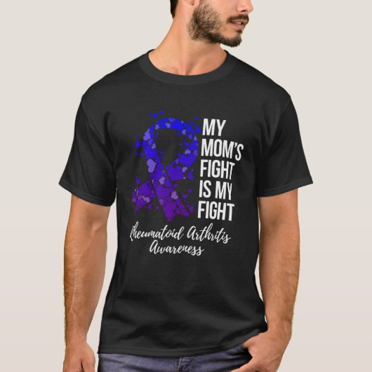 Mijn Momu2019s gevecht is mijn gevecht reumatoïde T-shirt (Voorkant)