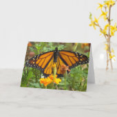 Mijn monarchvlinder-ansichtkaart kaart (Gele Bloem)