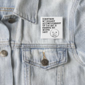 Mijn mond dicht houden Funny Button Badge Pin (In situ)