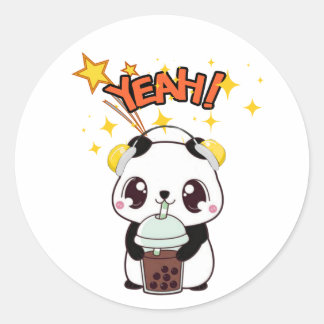 Mijn Mooie Panda Ronde Sticker
