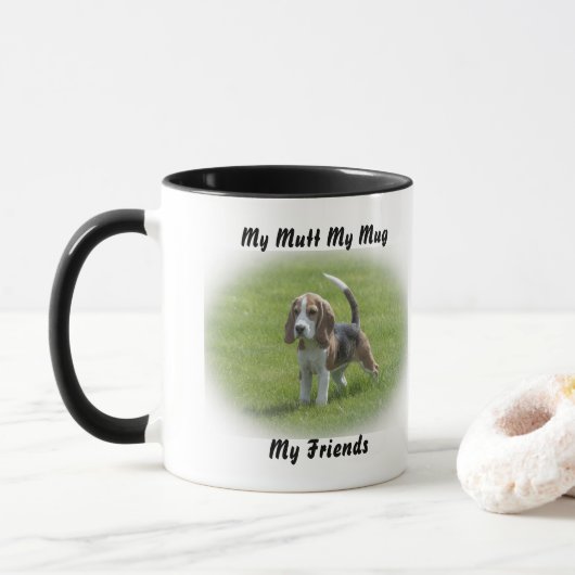 Mijn Mutt Mijn Mok Mijn Vrienden. (Met donut)