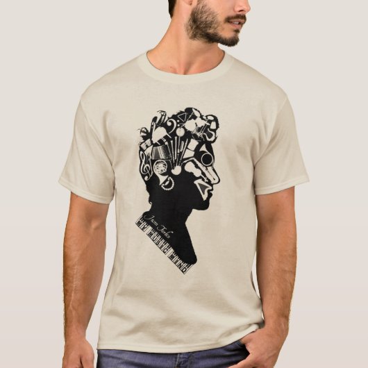 Mijn muziekgeest t-shirt (Voorkant)