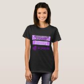 Mijn muzikale identiteit is paars t-shirt (Voorkant volledig)