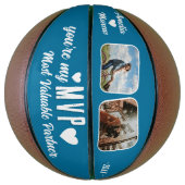 Mijn MVP Meest Waardevolle Partner Grappig 2 Foto' Basketbal (Verticaal)