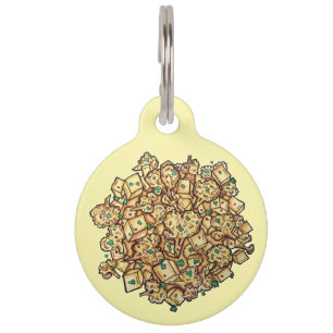 Mijn naam is ALOO Gobi Indian Food Cuisine Foodie Huisdierpenning