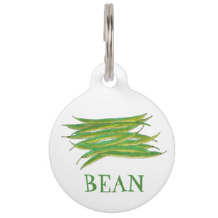 Mijn naam is Bean Franse sperziebonen Groente Voed Huisdierpenning