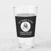 Mijn naam is Bob Bigfoot vond je bier Glas (Voorkant)