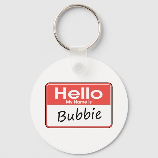 Mijn naam is Bubbie Sleutelhanger (Voorkant)
