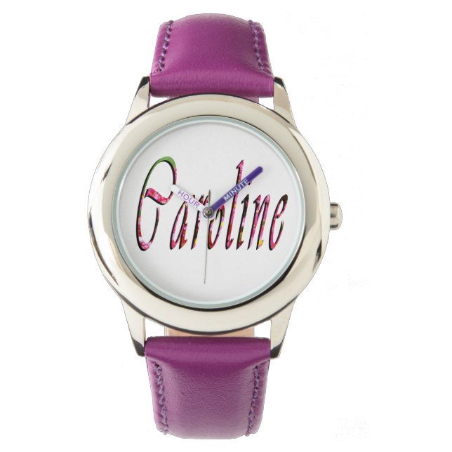 Mijn naam is Caroline, Horloge (Voorkant)