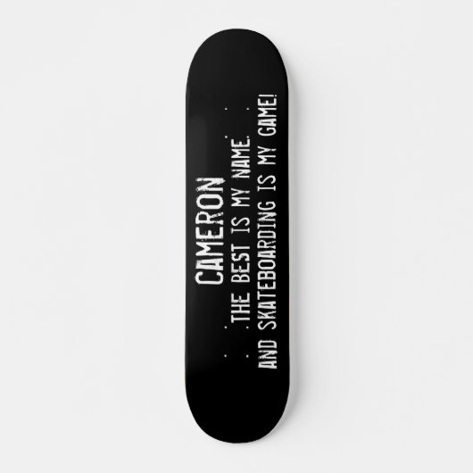Mijn naam is Custom Grunge Skateboard (Voorkant)