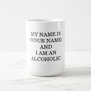 Mijn Naam Is... En Ik Ben Alcoholist Koffiemok